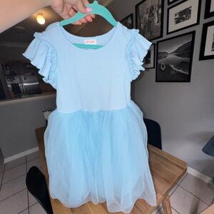 Cat & Jack Sky Blue Ruffled Dress